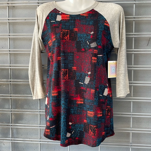 LulaRoe Abstract Printed Randy Top-#R-9 - Picture 5 of 12